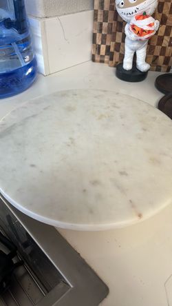 Marble Oval Pastry Board
