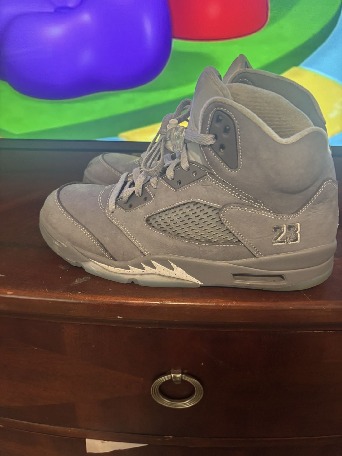 Grey Jordan 5s