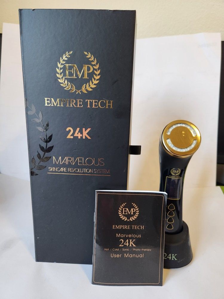 EMP 24K Gold Pro Skincare Revolution System & EMP neck Device