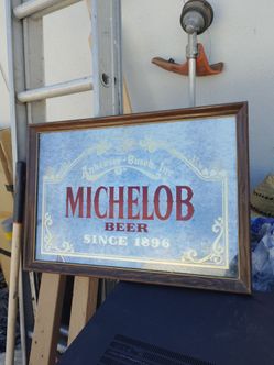 Michelob Beer Anheuser-Busch Bar Mirror Sign
