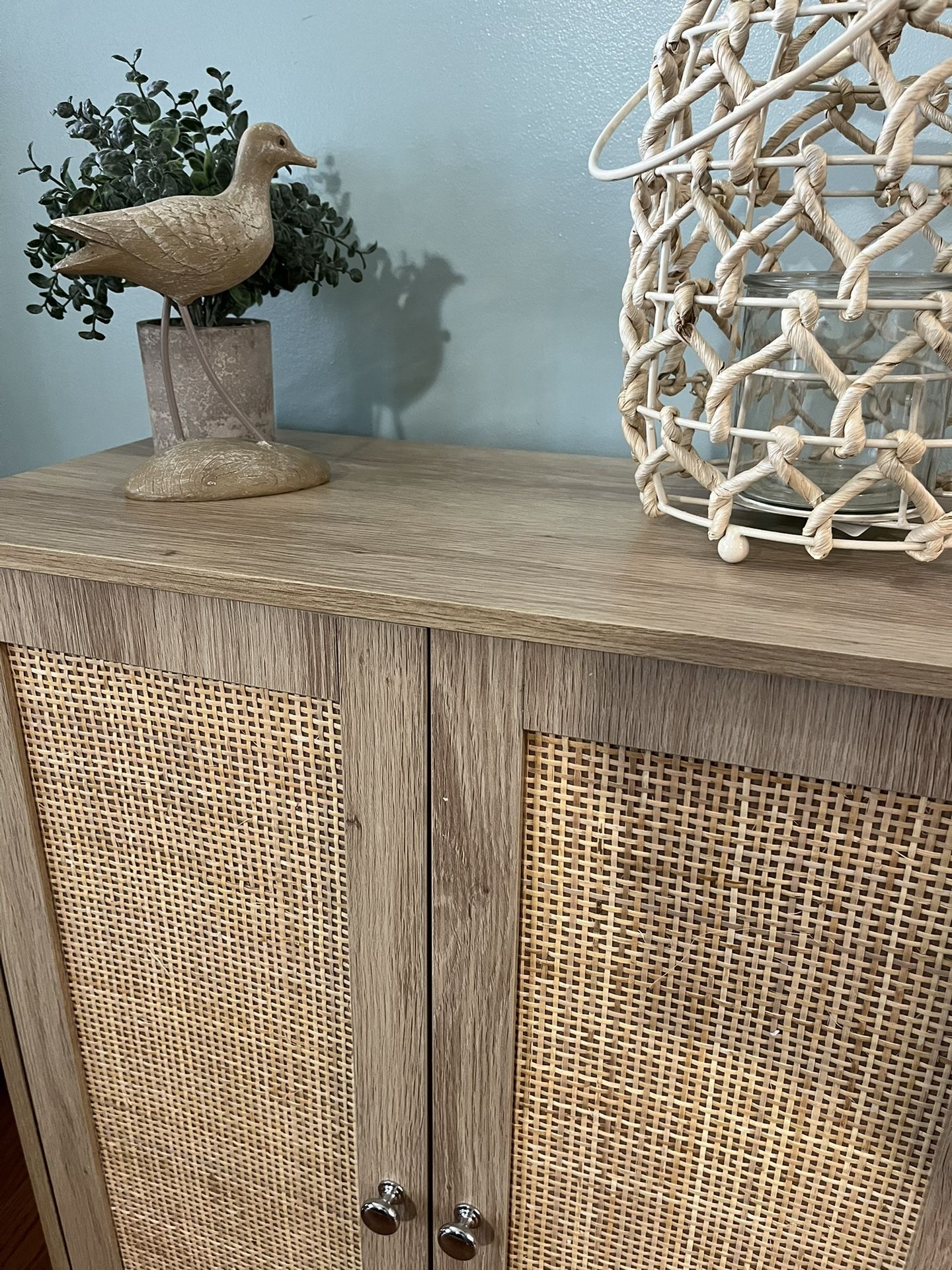 2 Door Rattan Buffet Or Sideboard Cabinet