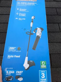 HART 20V String Trimmer & Blower Kit - 13 in Trimmer + 315 CFM Blower, Tools Only