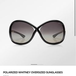 Tom Ford POLARIZED WHITNEY OVERSIZED SUNGLASSES