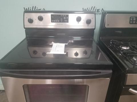 WHIRLPOOL ELECTRIC STOVE - STAINLESS STEEL