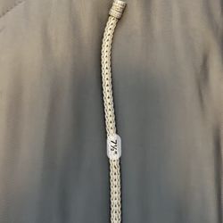David Yurman Tribe Vintage Weave 7mm Silver bracelet 