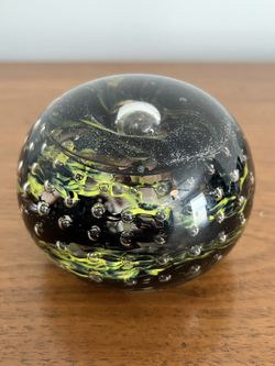 Vintage Glass Paperweight 