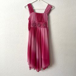 Youth Pink Ombré Glitter Dress By  My Michelle Size 14.5