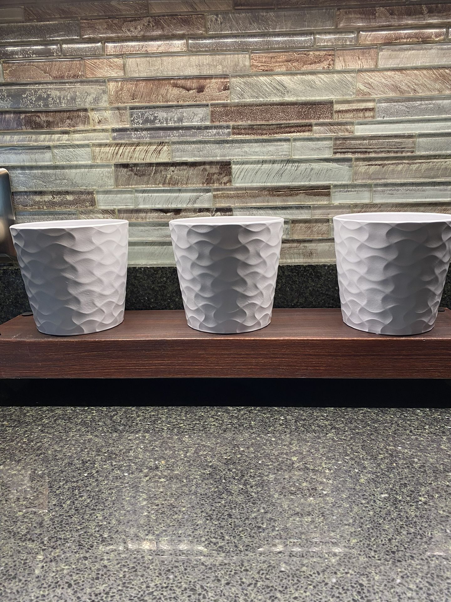 Decorative 4” Plant Pots (3 total) - $12