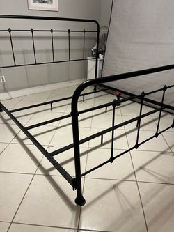King bed frame steel