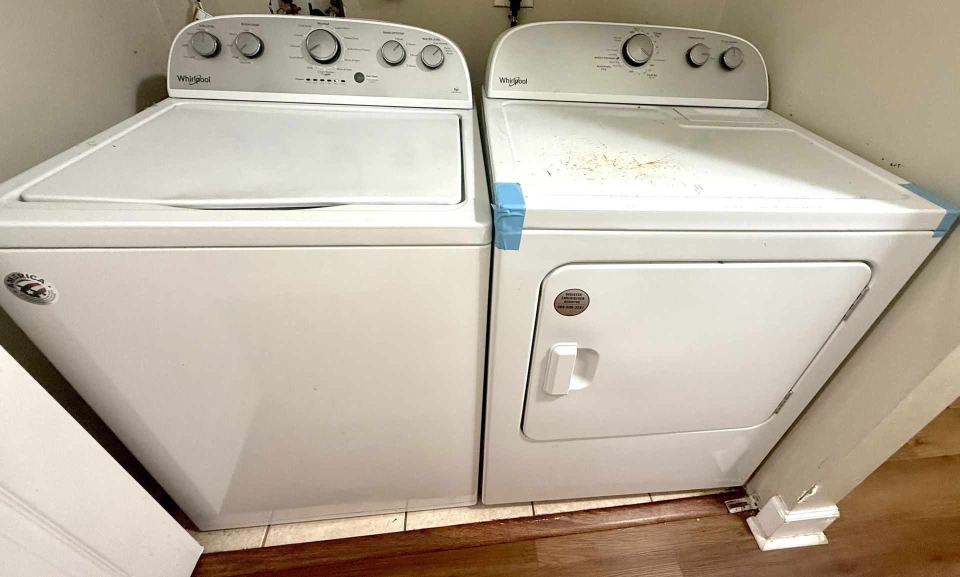 Whirlpool Washer and dryer