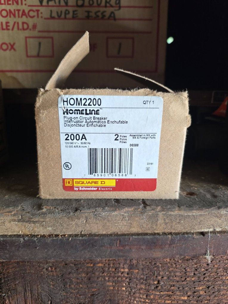 200A Main Breaker 2p Homeline