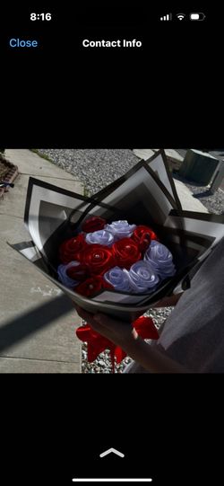 Bouquet Made Out Of Ribbon