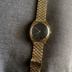 Nixon Time Teller Gold Stainless Steel Watch – Black Dial