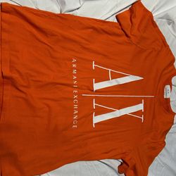 Orange Armani Exchange Shirt
