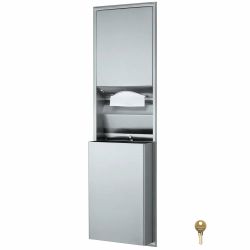 Stainless Steel Paper Towel Dispenser and Waste Bin