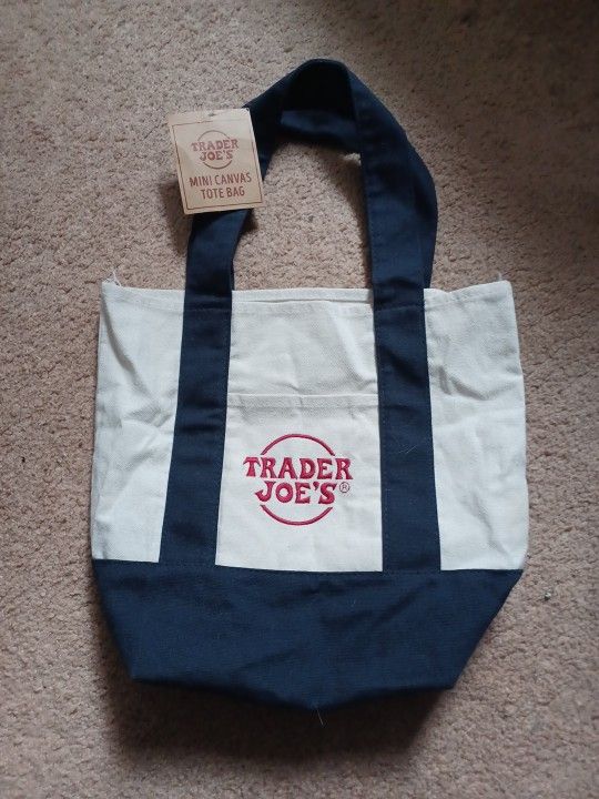 Trader Joe's Mini Canvas Reusable Tote Bag