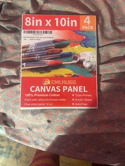 CMLHUGO Canvas Panel 8x10 inch 4-Pack
