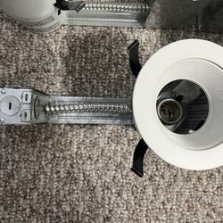 Six white 4" recessed ceiling lights