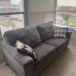Gray Two-Seater Couch