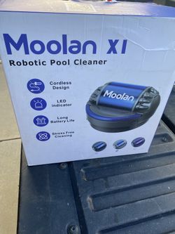 Moolan Pool Cleaner  Cordless Robot