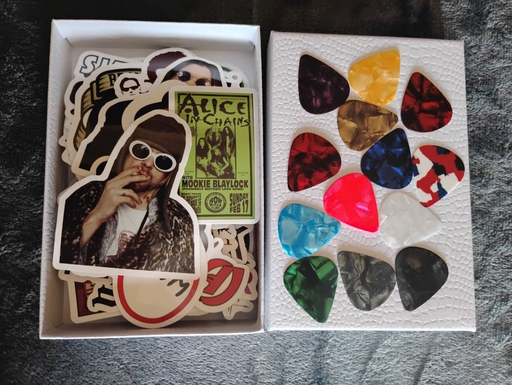Rock Stickers & Guitar Picks #1