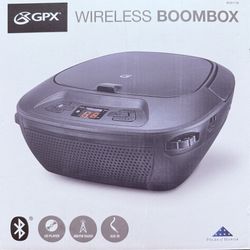 GPX BLUETOOTH CD FM BOOMBOX MODEL: BCB119B