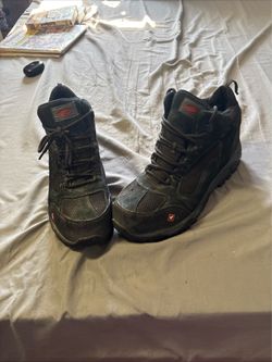 Merrell Steel Toe Wide Boots Mens Black Select Grip Slip & Oil Resistant Sz 11.5