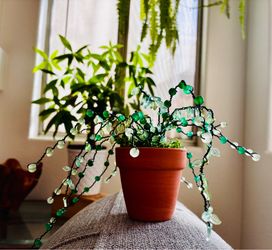 Beaded plant 4X10 inch
