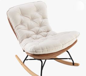 Brown Leather Accent Chair with Metal Frame