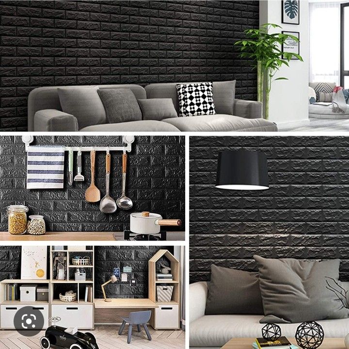 3D Foam Brick Stone Wall Panels