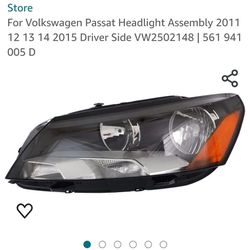For Volkswagen Passat Headlight Assembly 2011 12 13 14 2015 Driver | 561 941 005 D

