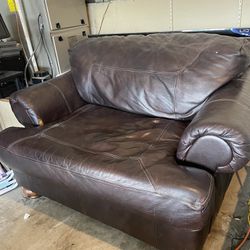 FREE Dark Brown Leather Couch