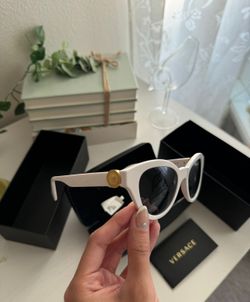 White Versace sunglasses