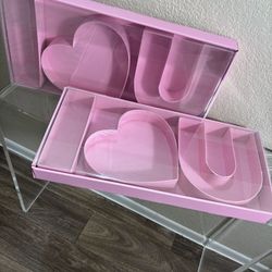 Cardboard Letter I Love You Shaped Gift Box For Flower Strawberry Gift