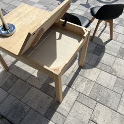 Kids Work Desk With Chairs