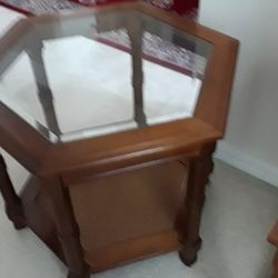 Octagon Shaped End Table
