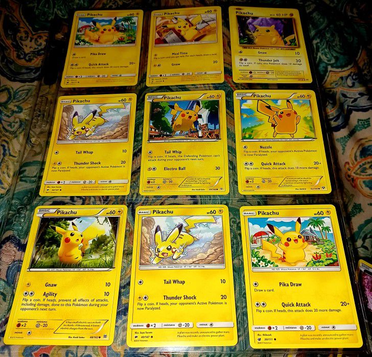 Pikachu, Eevee & Raichu (38) Assorted Cards! Near Mint!!!