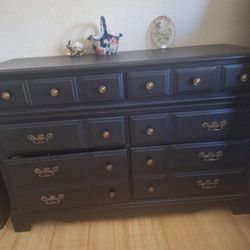 6 Drawer Dark Brown Dresser