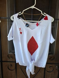 Ace of Diamonds Halloween Blouse