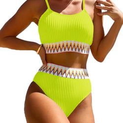 Neon Yellow Bikini Set