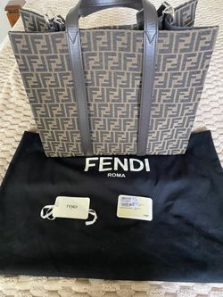Fendi Roma Zucca FF Printed Canvas W/ Leather Handles NWT