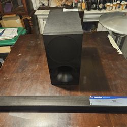 SAMSUNG CINEMA, WIRELESS SOUND BAR AND WOFFER