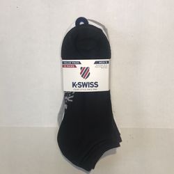 K-SWISS Court Style Men's Low-Cut Socks 10 Pair Value Pack Shoe 6-12.5 NEW