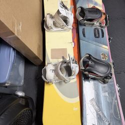 144cm Snowboard With Bindings 