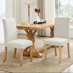 Fabric Dining Chairs Set Of 2