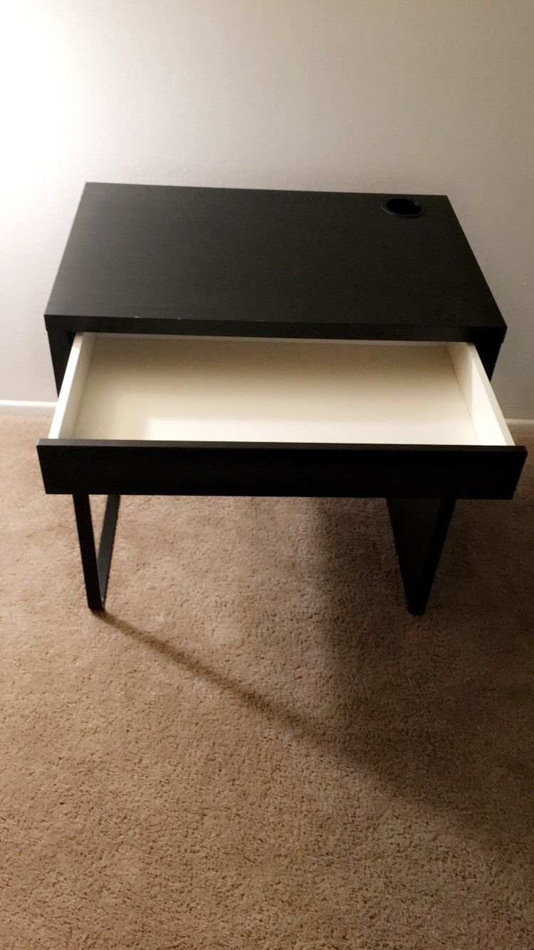 Black ikea desk