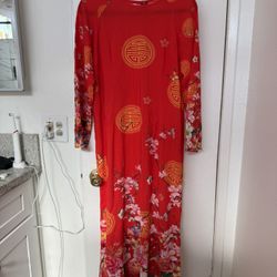 Ao Dai Tết Việt Nam New Year Lunar Dress 