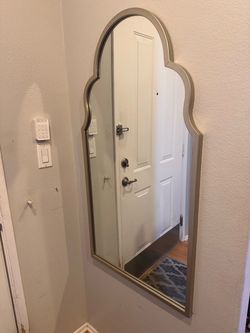 Two Arch Wall Mirror with champagne metallic  Frame