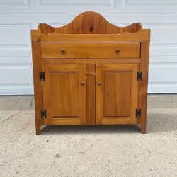 Solid Wood Side Table / Cabinet