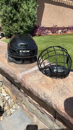 CCM Tacks 210 Hockey Helmet w/ Full Shield and Visor (Size S)